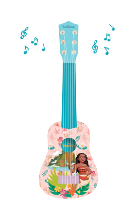 Lexibook Moana guitar tunable with pitch adjustment for practice