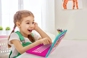 Lexibook Paw Patrol laptop display featuring Snake, Memory, and Puzzle games