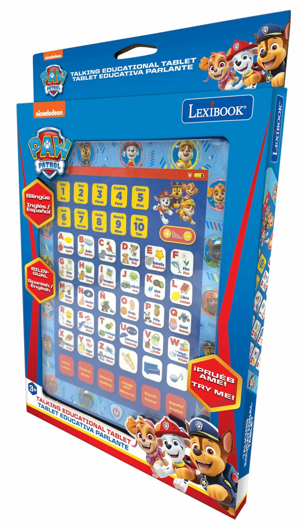 LEXiBOOK Paw Patrol interactive quiz mode encourages picture matching and literacy