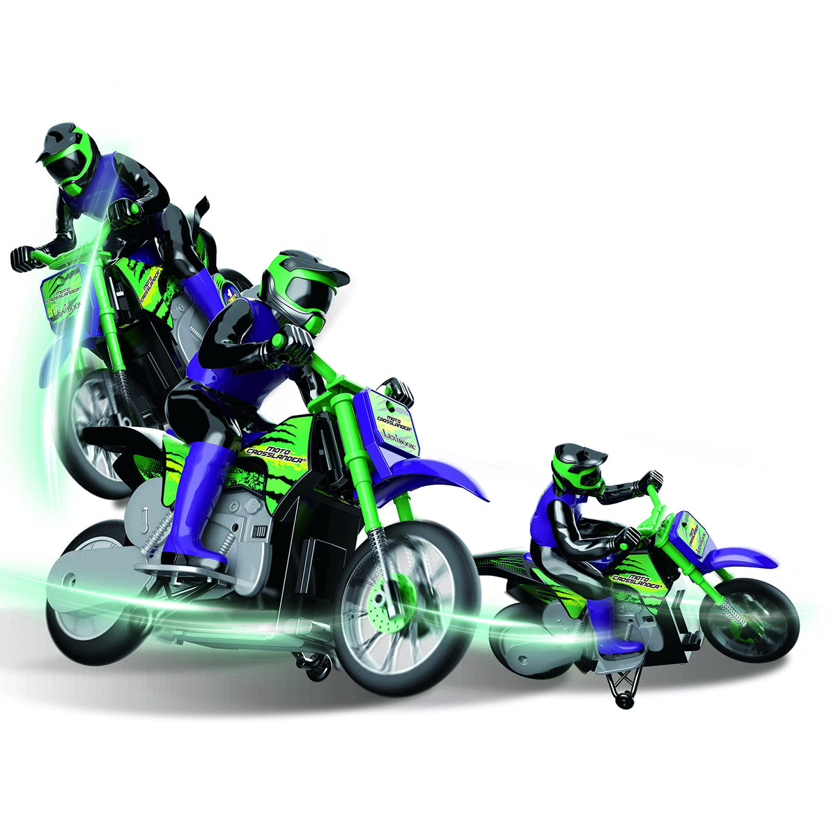 LEXiBOOK RC18 Crosslander rear view highlights durability for stunts.