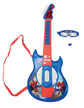 Lexibook Spider-Man light-up guitar with microphone for fun, interactive melodies.