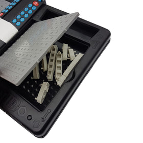 LEXiBOOK unit battery compartment with included AA batteries.