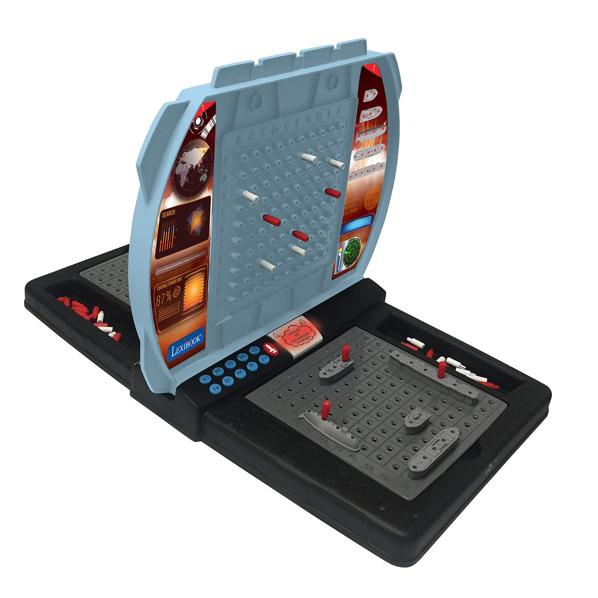 LEXiBOOK Talking Sea Battle unit front view for interactive two-player naval battle.