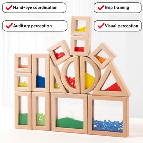 Lexza Rainbow Blocks with various shapes sparks cognitive skills and spatial reasoning