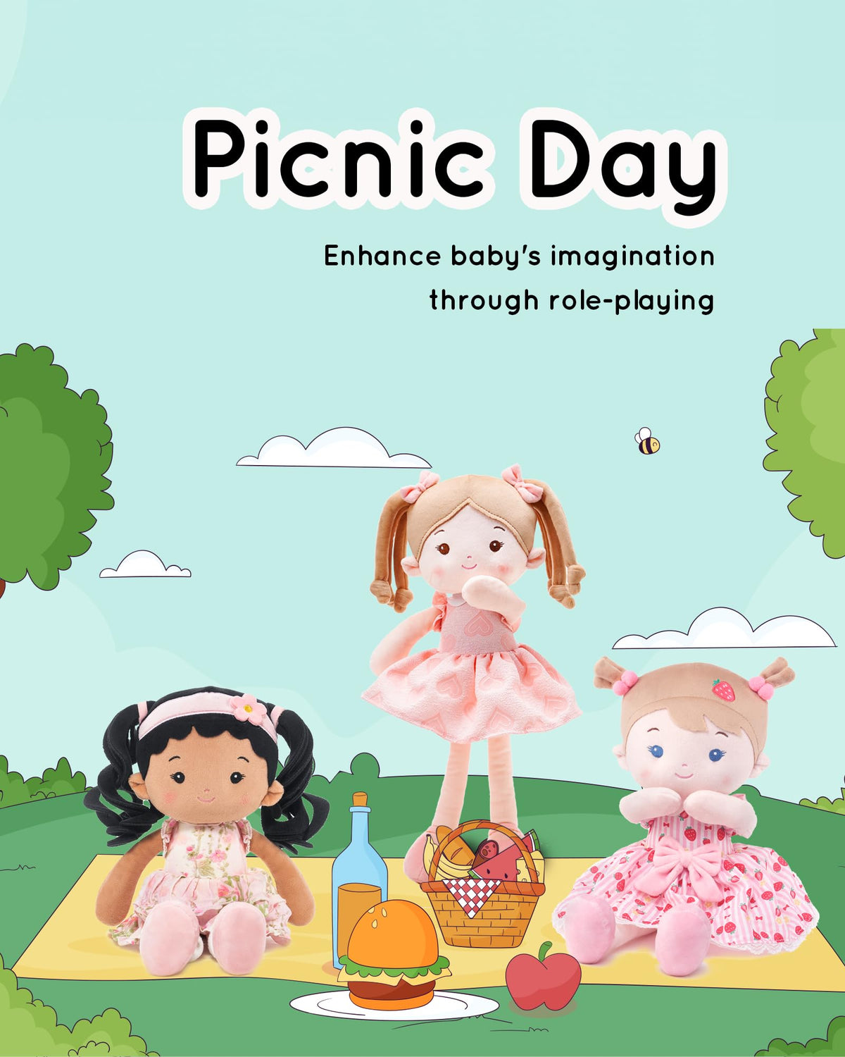 LeyaDoll flexible limbs doll enables safe, imaginative poseable play.