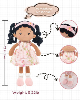 LeyaDoll my first baby rag doll 12-inch provides imaginative storytelling and safe snuggles.