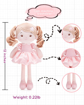 LeyaDoll snuggly fabric texture closeup highlights ultra-soft materials for comforting hugs.