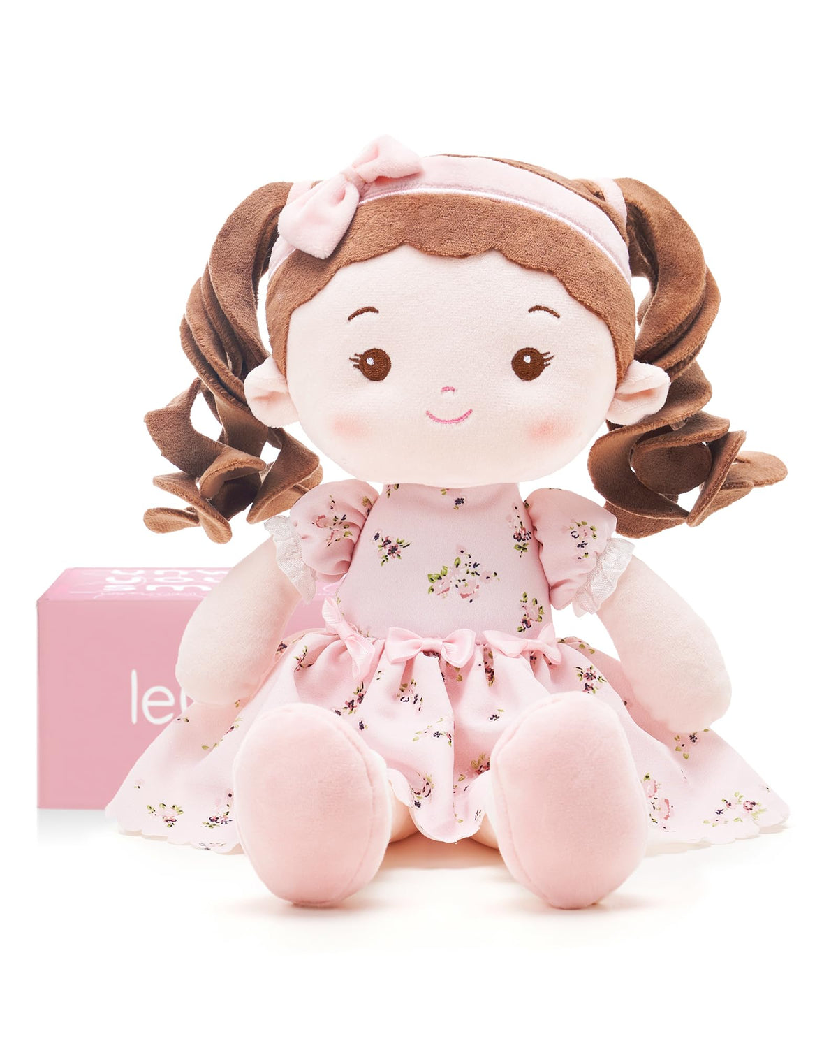 LeyaDoll Soft Baby Doll face detail for lifelike expressions during play