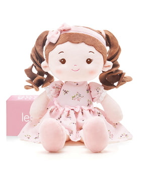 LeyaDoll Soft Baby Doll face detail for lifelike expressions during play