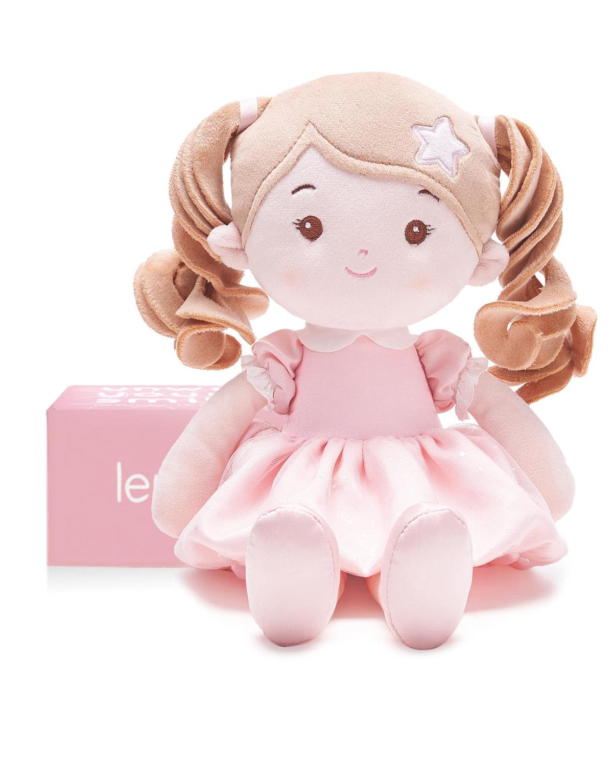 LeyaDoll soft baby doll face closeup invites cuddles and gentle play.