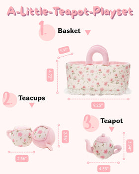 LeyaDoll teacups plush for small hands and imaginative serving.