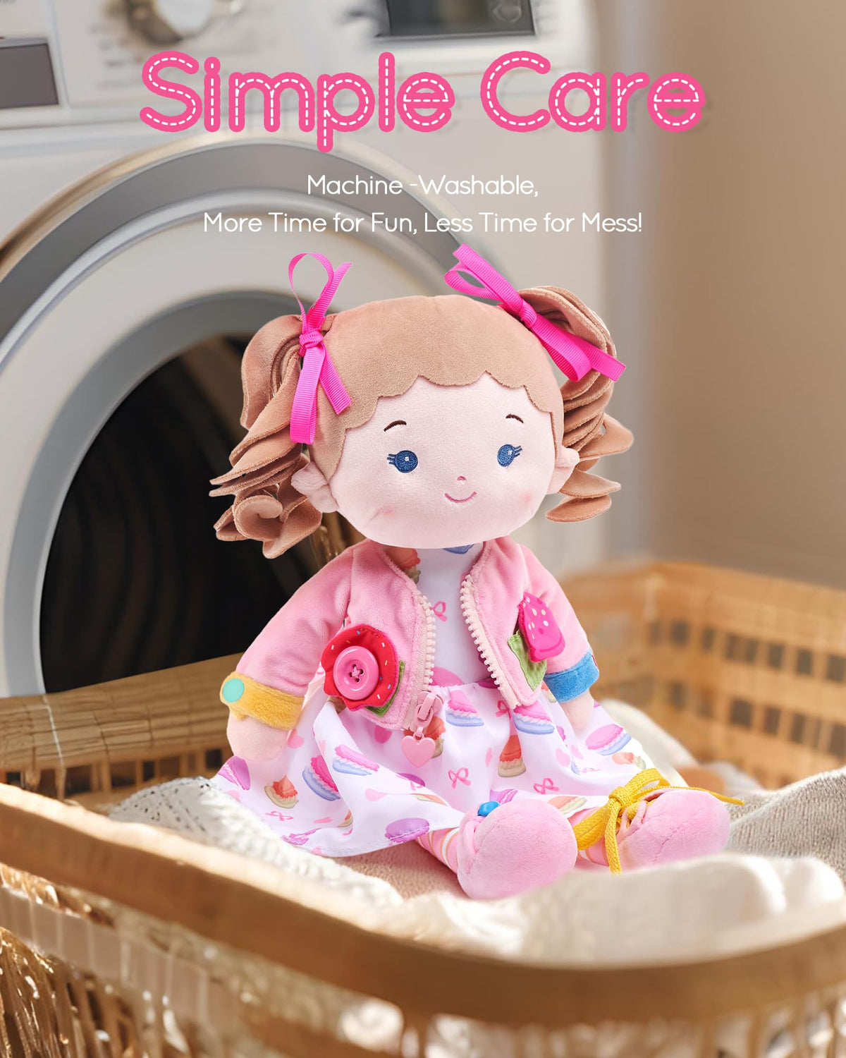 LeyaDoll cozy cuddle time helps children self-soothe after busy days