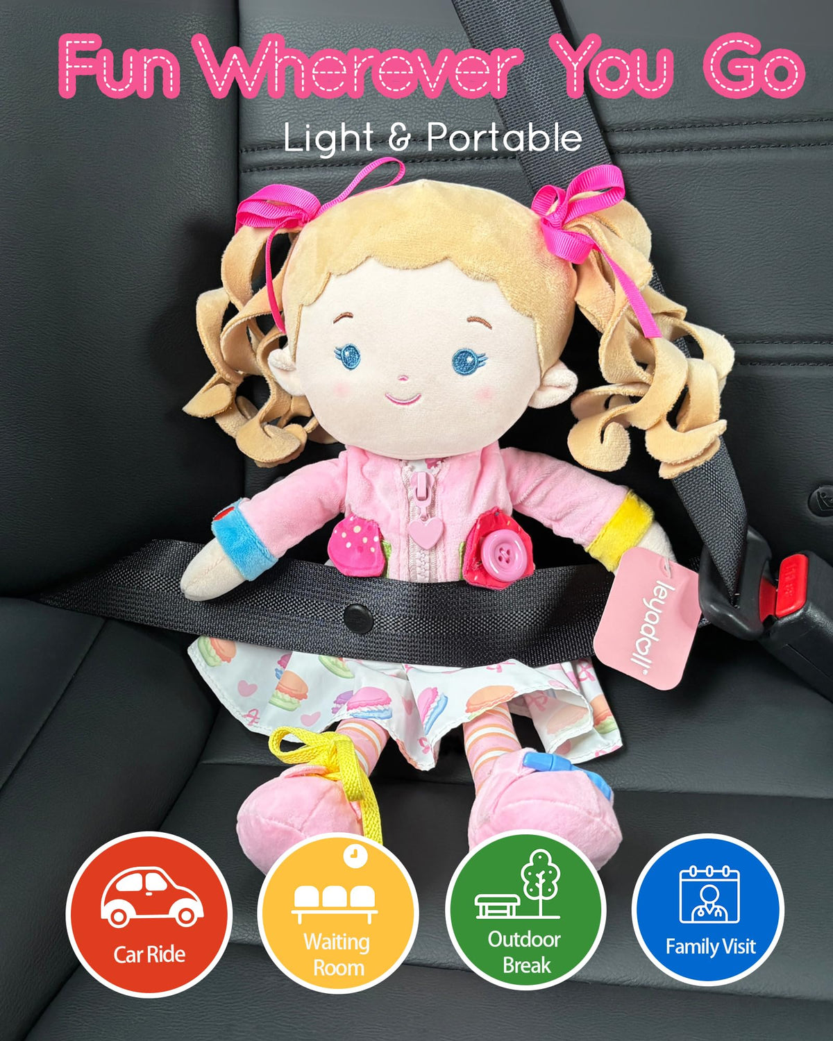 LeyaDoll cupcake-girl interactive features encourage creative storytelling during adventures