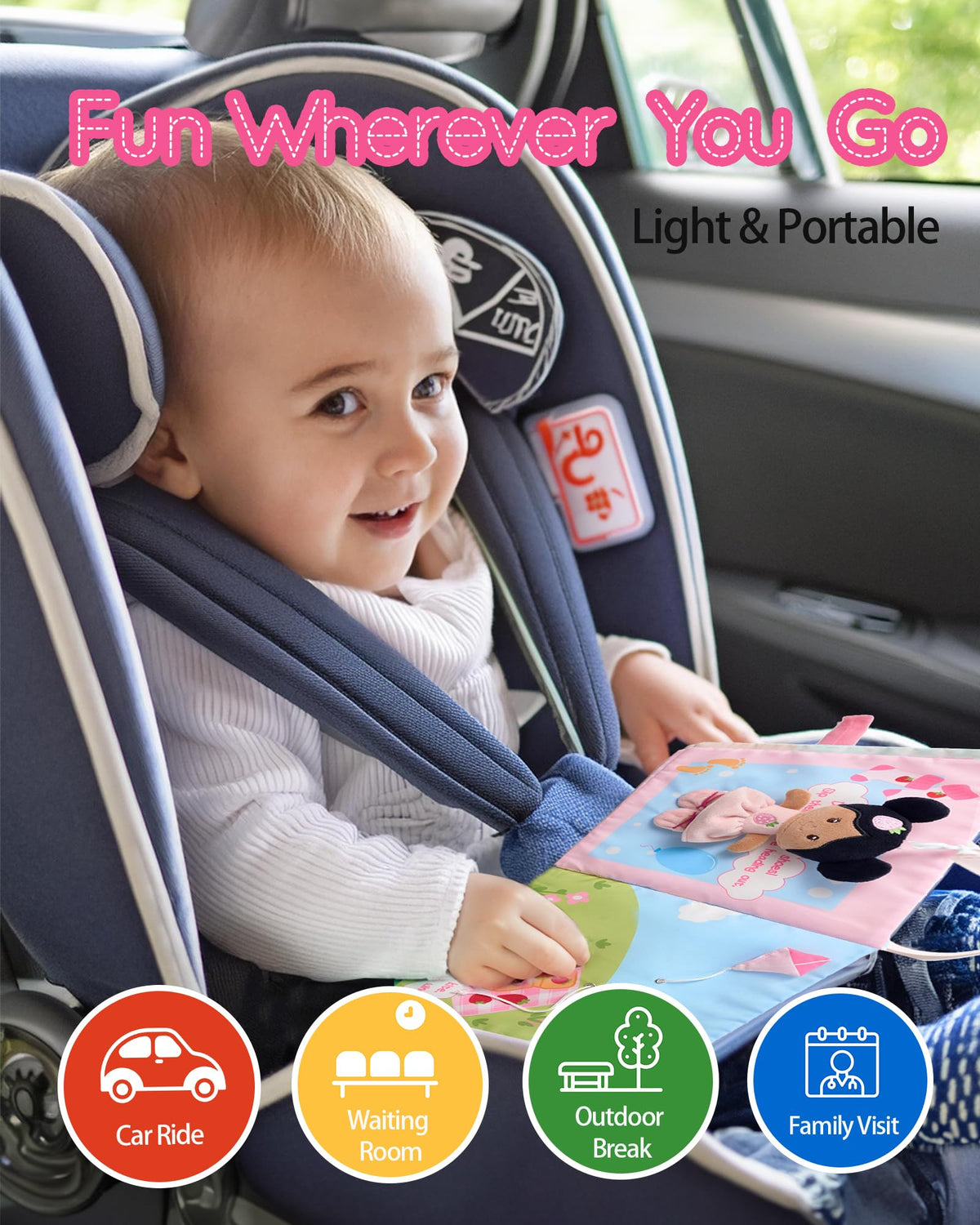 LeyaDoll machine-washable cover makes cleanup quick and easy.