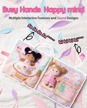 LeyaDoll movable elements invite tactile play and fine motor practice.