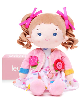 LeyaDoll soft baby doll face for calm, imaginative play and cuddling