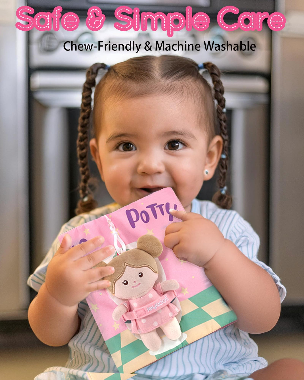 LeyaDoll soft edges ensure safe handling for babies