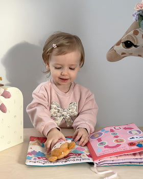 LeyaDoll travel-friendly quiet book ideal for on-the-go learning