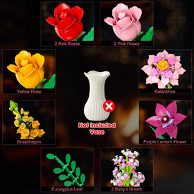 Leyic Artificial flowers with lifelike petals for mess-free home decoration.