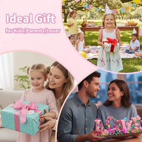 Leyic Love Heart Floral Building Kit heart symbol and letters ideal for gifting.
