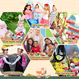 Leyndo small plush animals as party decorations and kid-friendly rewards.
