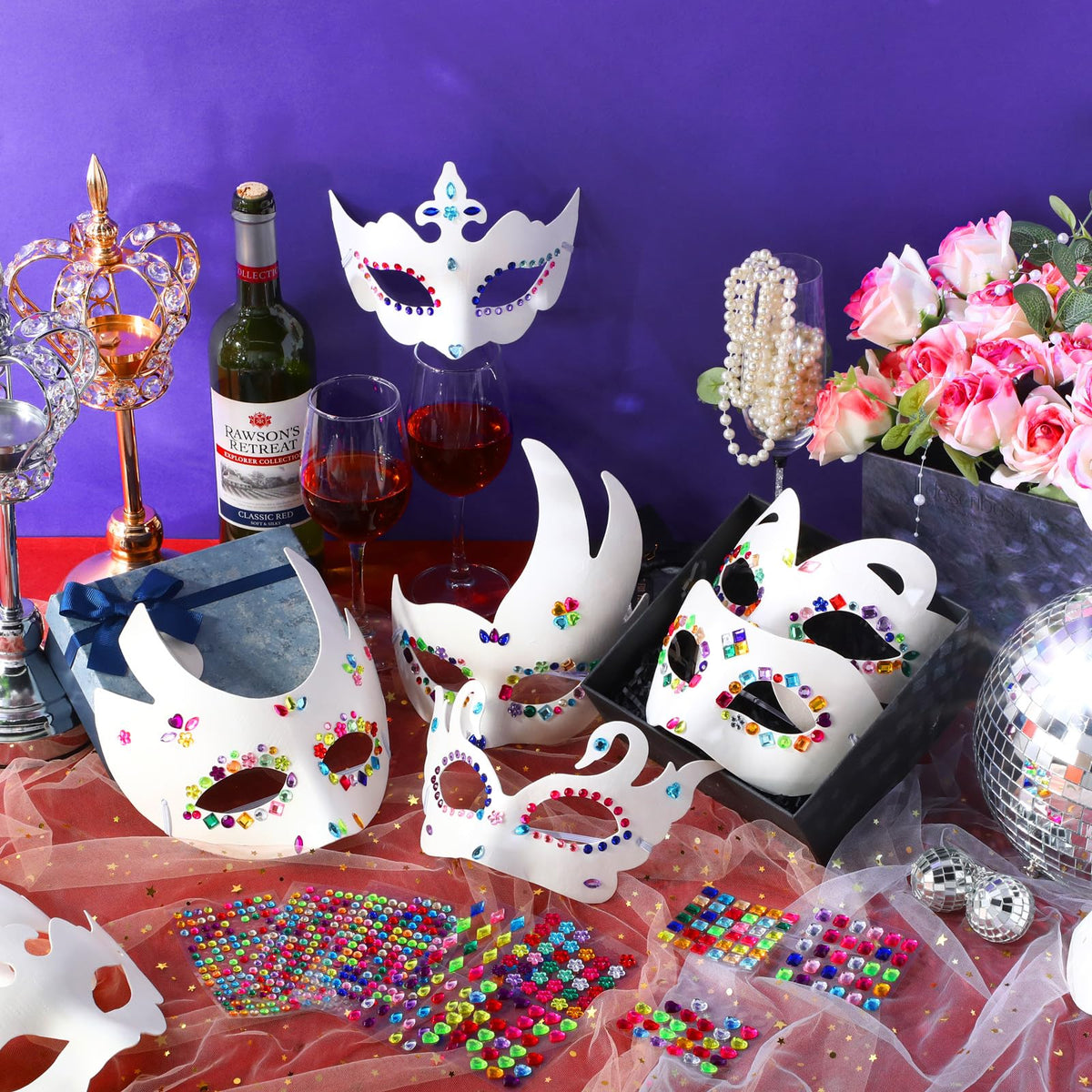 Leyndo acrylic gems shining on crafts for vibrant embellishments