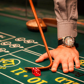 Leyndo craps set with premium gold foil packaging.