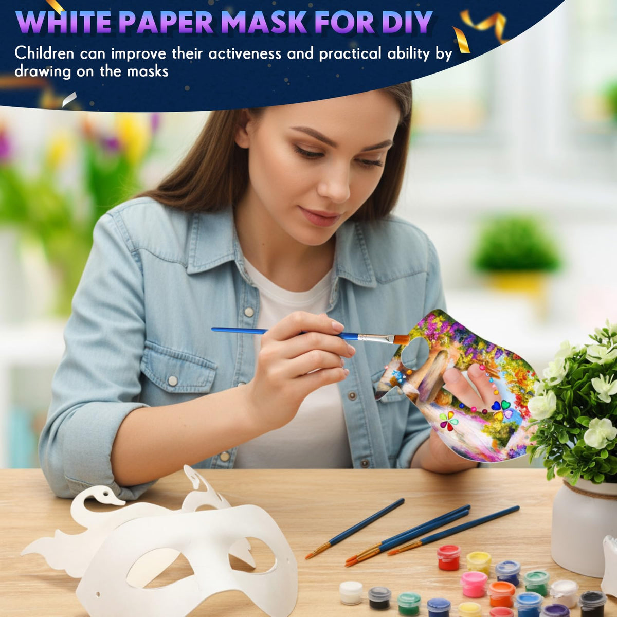 Leyndo DIY masquerade craft activity for classrooms and parties