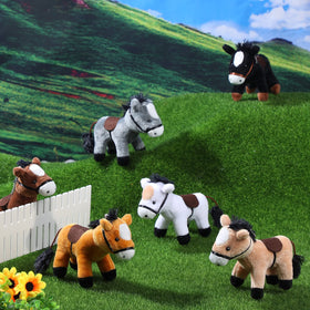 Leyndo horse plush in multiple colors for colorful party decor.