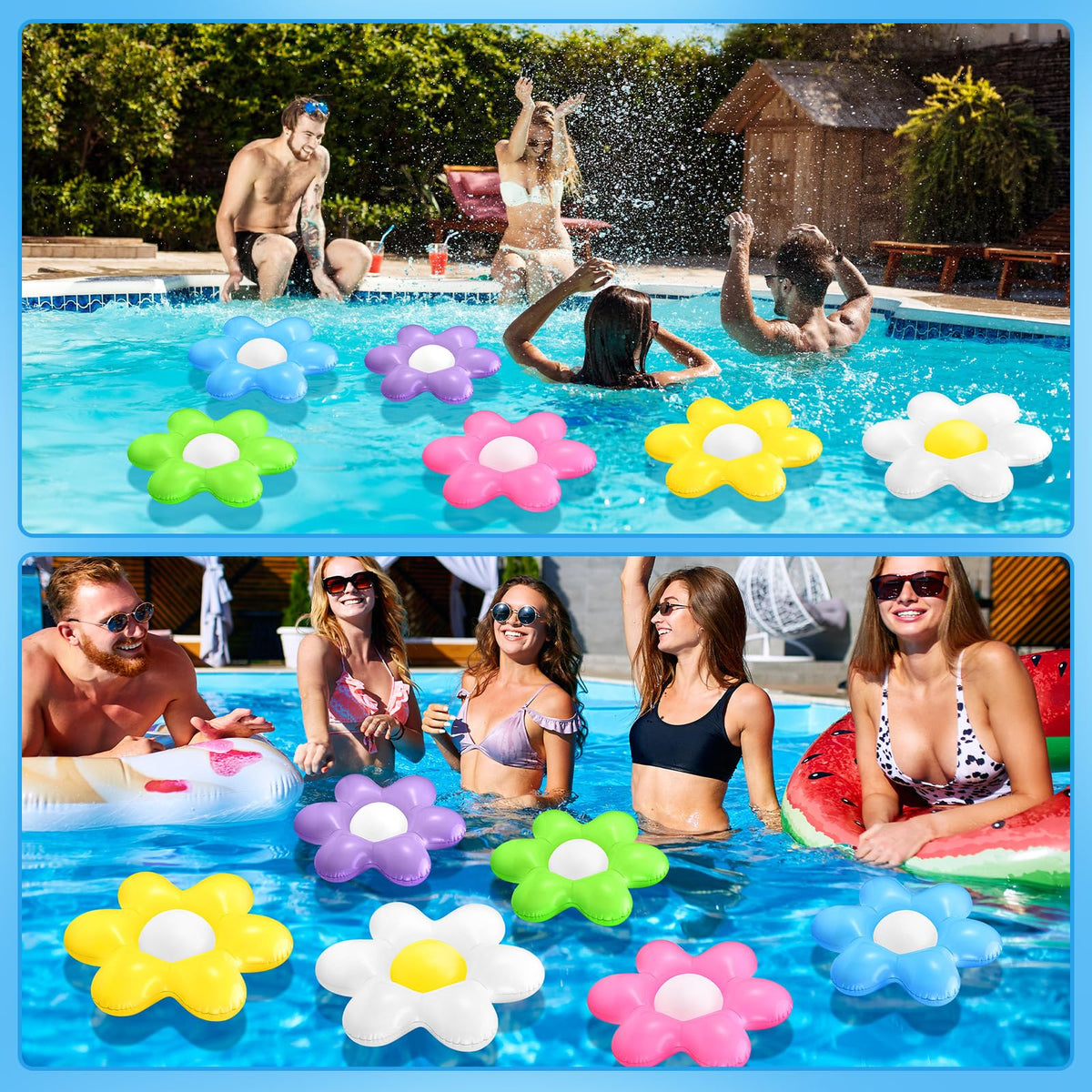 Leyndo Hoteam six-pack inflatable daisies brighten birthdays and weddings