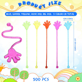 Leyndo mini stretchy sticky hands close-up shows soft TPR material and elasticity