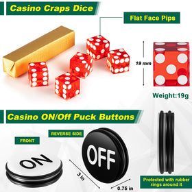 Leyndo on/off poker button provides quick table control.
