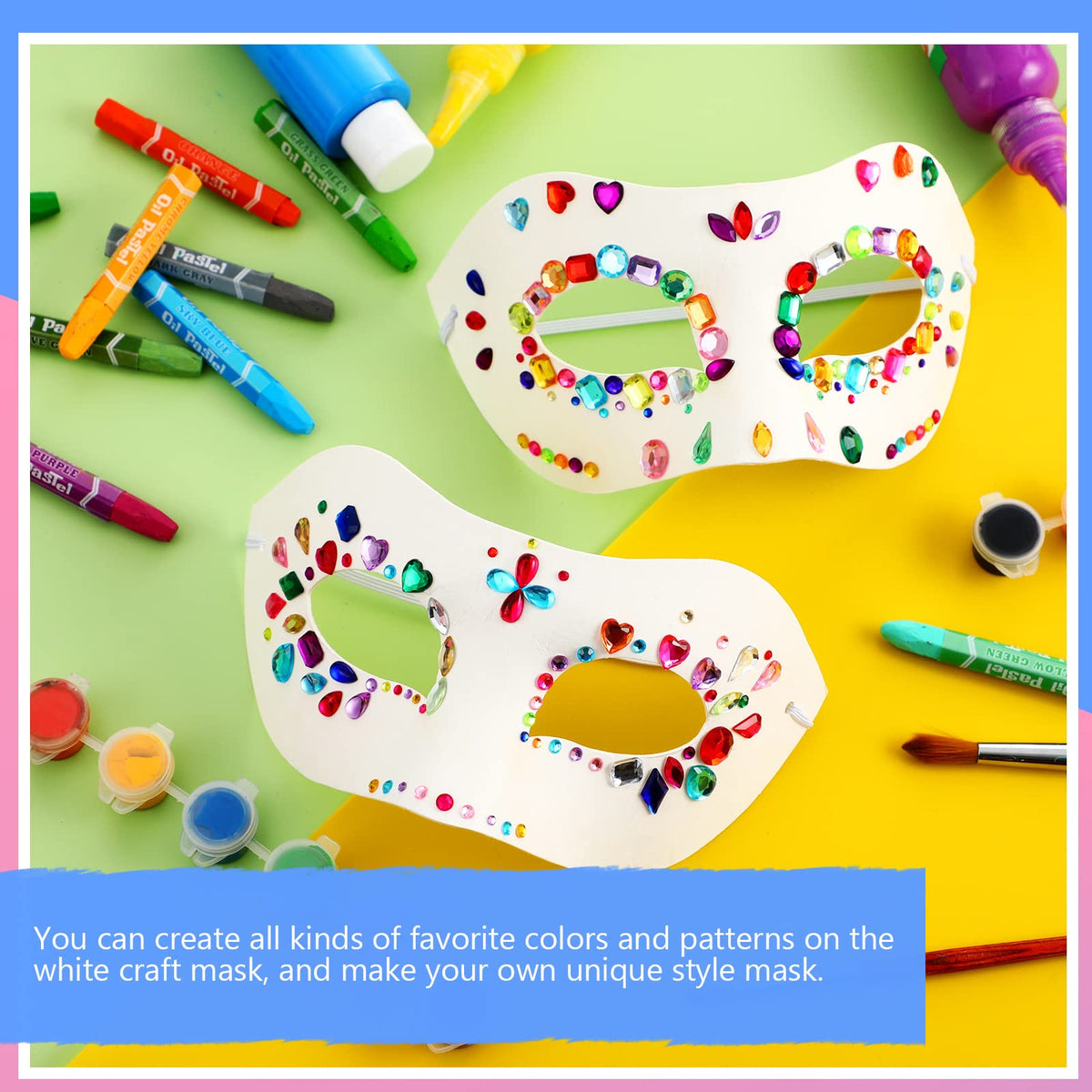 Leyndo paper mache masks pack ideal for parties and cosplay
