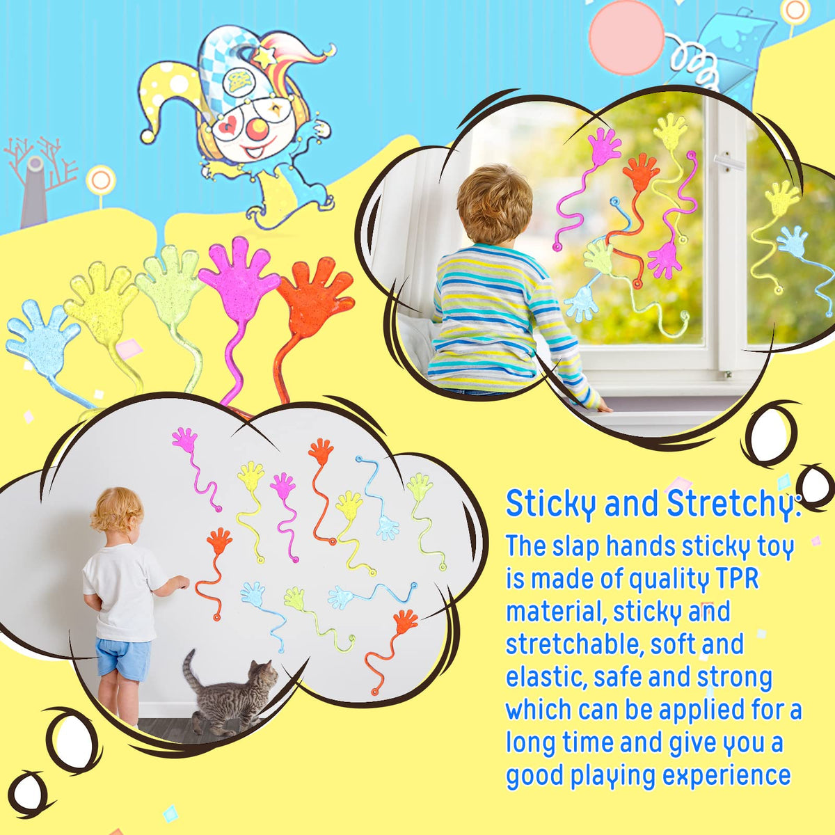 Leyndo party favors sticky hands for goody bags