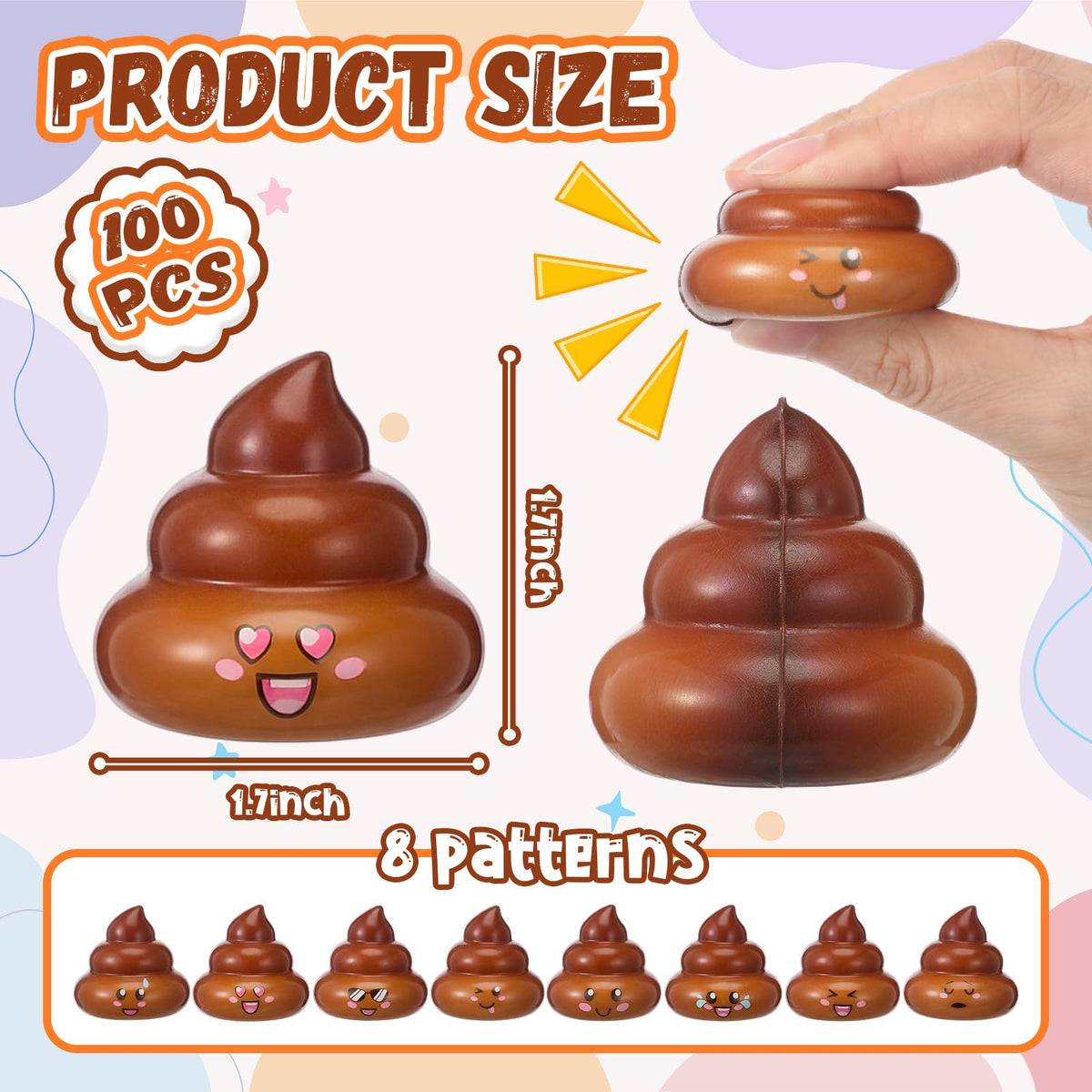 Leyndo poop stress ball cloud-like touch feels soft and satisfying to squeeze.