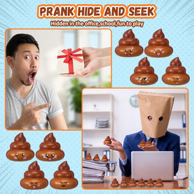 Leyndo poop stress ball for desk use, portable and easy to carry.