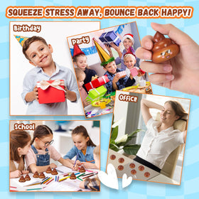 Leyndo poop stress ball prize gift, great for surprises in boxes or bags.