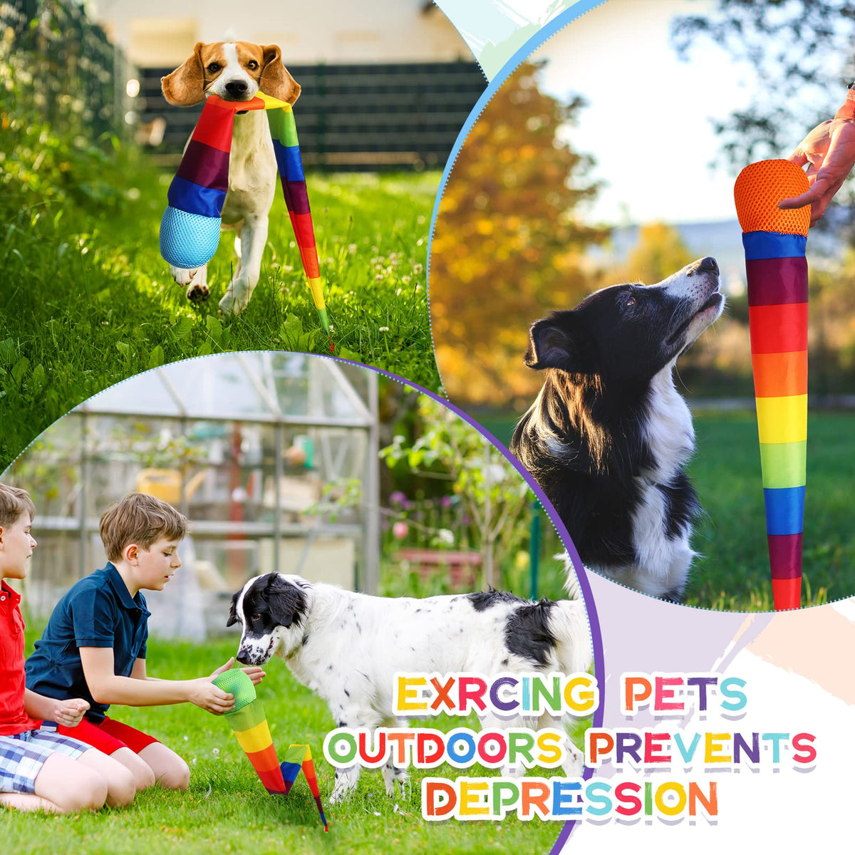 Leyndo rainbow-colored tails and six styles to spark interest.