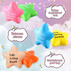 Leyndo star stress ball pink 2.2-inch colorful gift for friends.