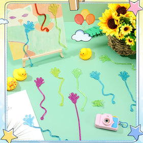Leyndo sticky hands sticking to wall during play for interactive fun