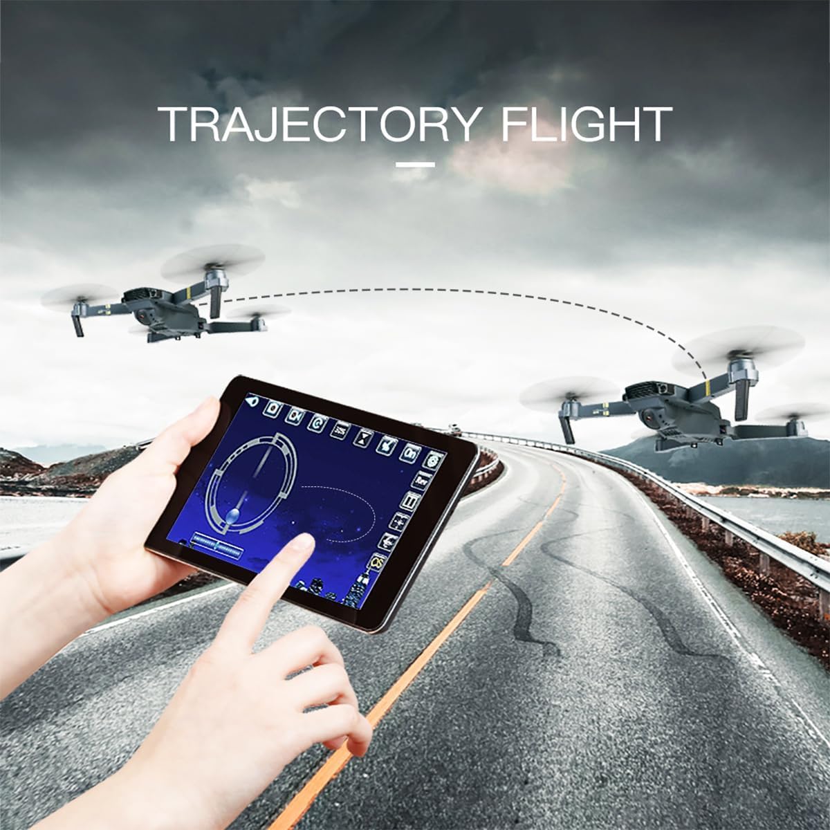 LEYOUDY drone portable travel companion for hiking and trips.