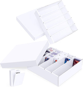 Leyzan 5-Row Storage Box with Open Lid showing accessible card layout for quick browsing
