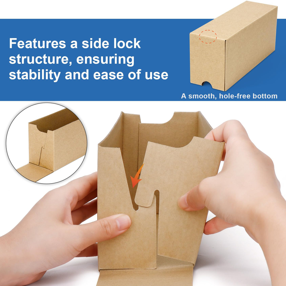 Leyzan Card Storage Box includes 50 dividers and label stickers for organization.