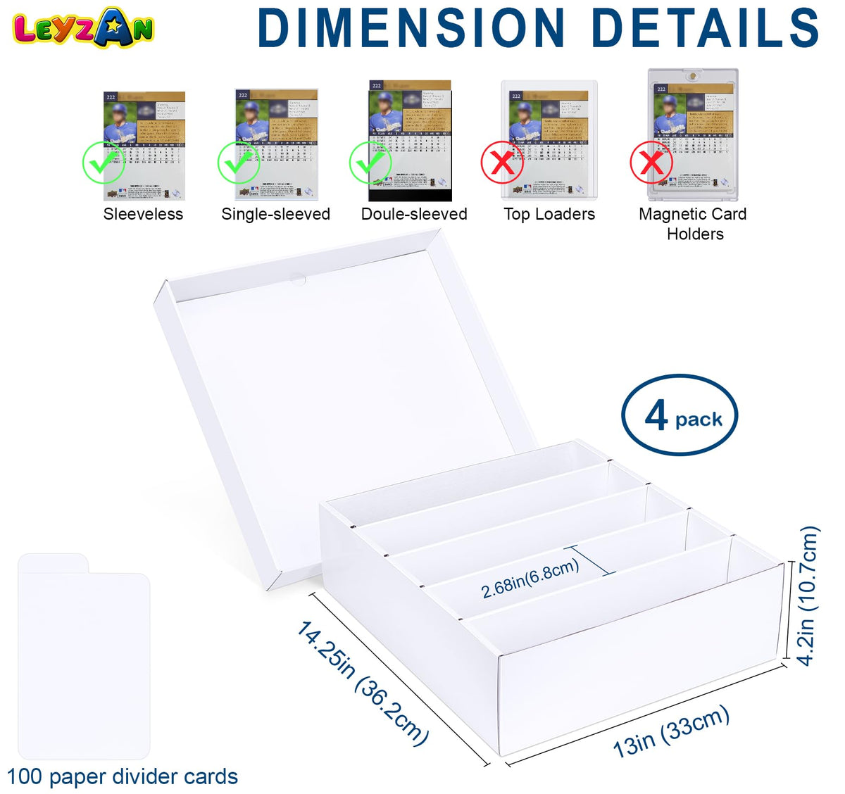 Leyzan waterproof surface protects cards from moisture and spills