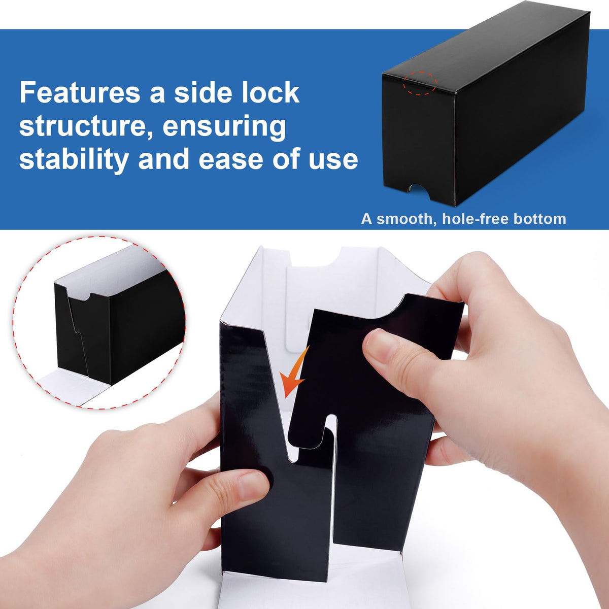 Leyzan easy-to-follow assembly using self-adhesive dots for sturdy setup