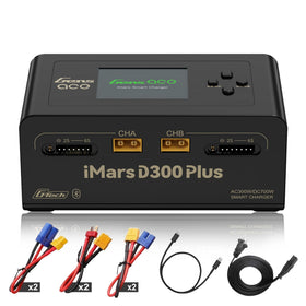 LFisprity IMARS D300 Plus front view for efficient dual channel LiPo charging