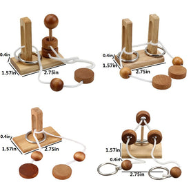 LFLQ Luban lock brain teaser with metal pieces shows quick disassembly