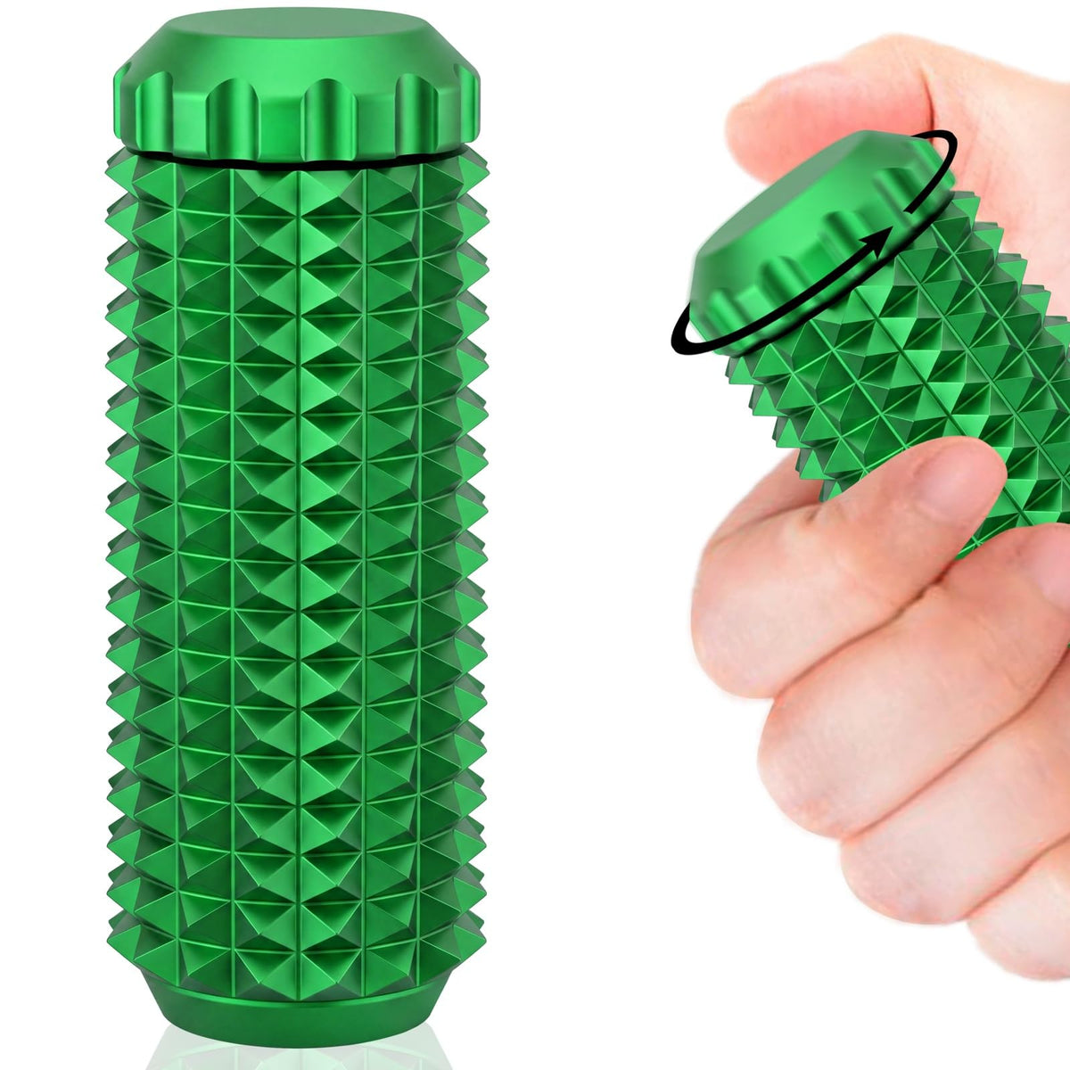 LGOUYGG Metal Little Ouchies spiky grip close-up showing tactile texture for focused relief.