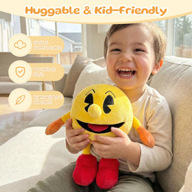 Lhcn021 ghost plush in play pose, showcasing its flexible, huggable design.