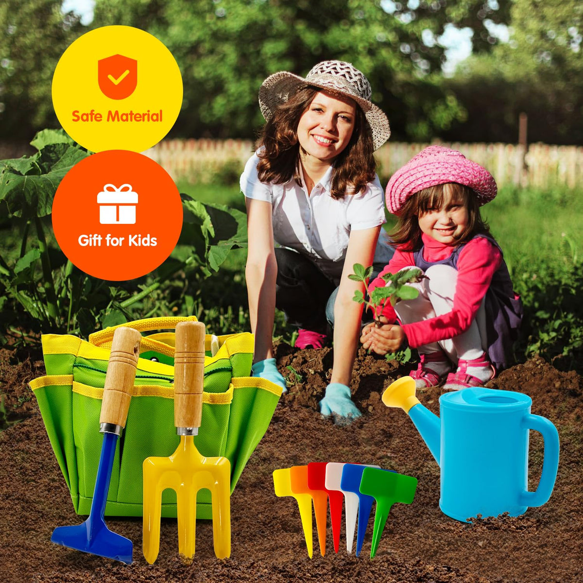 Liamasum lightweight rake designed for curious little gardeners.
